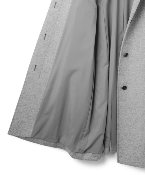 ウールカシミヤビーバー スタンドカラー コート y&frasl;m スタンドカラーコート ウールカシミヤビーバー スタンドカラー