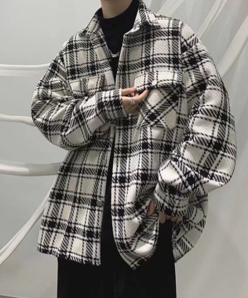 セール】チェック柄カジュアルジャケット（その他アウター