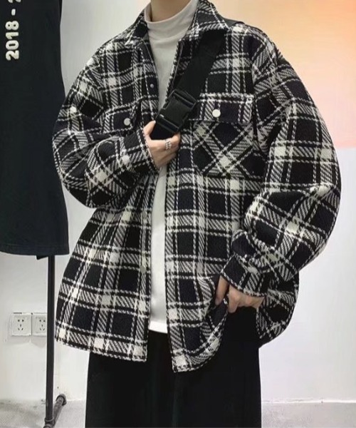 doublet 迷彩チェック柄カジュアルジャケット doublet 迷彩チェック柄カジュアルジャケット