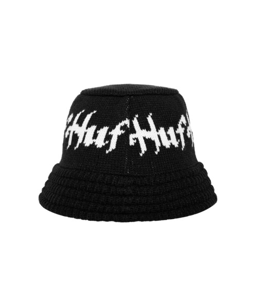 HUF（ハフ）の「HORUS KNIT BUCKET HAT / HUF ニットバケットハット（ニットキャップ/ビーニー・メンズ・ベージュ系その他/ブラック・O/S）」の5枚目の写真