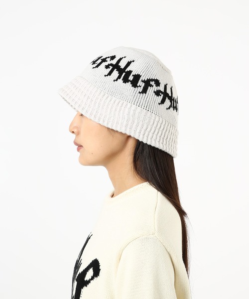 HUF（ハフ）の「HORUS KNIT BUCKET HAT / HUF ニットバケットハット（ニットキャップ/ビーニー・メンズ・ベージュ系その他/ブラック・O/S）」の13枚目の写真