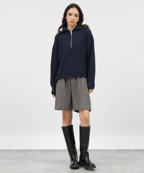 LAKOLE(ラコレ)の「7ゲージハーフジップニットプルオーバー / 983328(ニット/セーター・レディース・ネイビー/ライトブルー/アイボリー・SMALL/MEDIUM)」の14枚目の写真