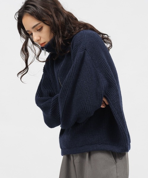 LAKOLE（ラコレ）の「7ゲージハーフジップニットプルオーバー / 983328