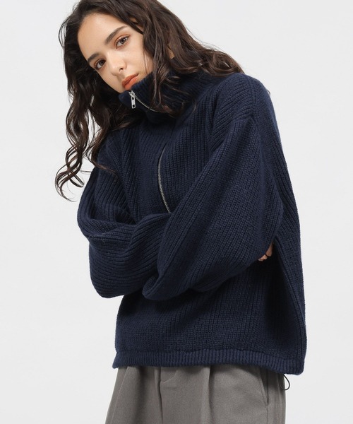 LAKOLE（ラコレ）の「7ゲージハーフジップニットプルオーバー / 983328
