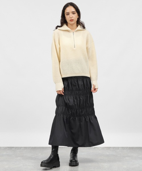 LAKOLE(ラコレ)の「7ゲージハーフジップニットプルオーバー / 983328(ニット/セーター・レディース・ネイビー/ライトブルー/アイボリー・SMALL/MEDIUM)」の17枚目の写真