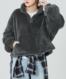 coca（coca）（コカ）の「【WEB限定】ボアハーフジップブルゾン（ブルゾン）」