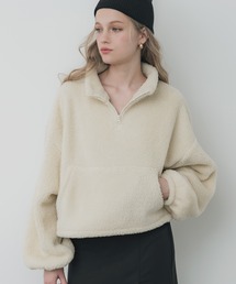 coca（coca） | ボアハーフジップブルゾン(ブルゾン)