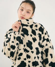 【WEB限定】ボアハーフジップブルゾン
