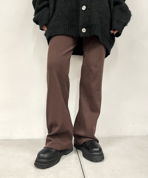 WHO'S WHO gallery（フーズフーギャラリー）の「リブパン（その他パンツ・レディース・ブラック系その他/ブラウン/ネイビー・FREE）」の3枚目の写真