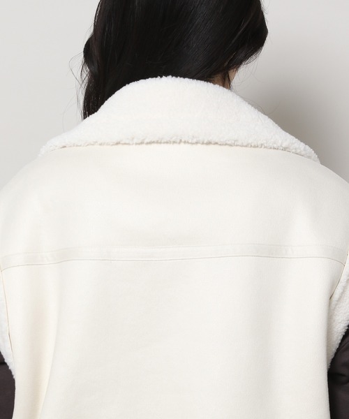 3.3 Field Trip （3.3フィールドトリップ）の「3.3 Field Trip／ムートンベスト 2984282（ブルゾン・レディース・ブラック/アイボリー・FREE）」の22枚目の写真