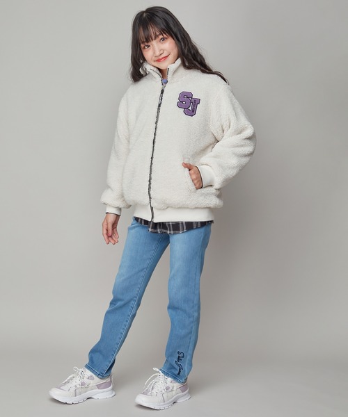 SISTER JENNI(SISTER JENNI)の「【裏起毛】【ウエスト調整可能】あったかテーパードデニムロングパンツ(デニムパンツ・キッズ・ブルー/ネイビー・130cm/160cm/150cm/140cm)」の10枚目の写真