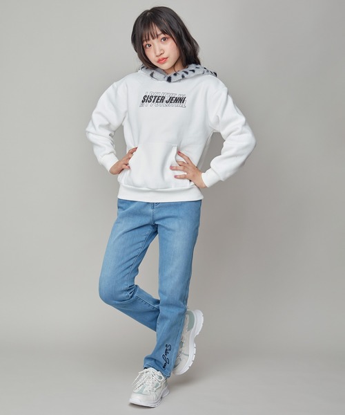 SISTER JENNI(SISTER JENNI)の「【裏起毛】【ウエスト調整可能】あったかテーパードデニムロングパンツ(デニムパンツ・キッズ・ブルー/ネイビー・130cm/160cm/150cm/140cm)」の12枚目の写真