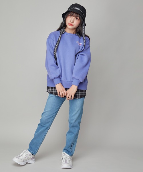 SISTER JENNI(SISTER JENNI)の「【裏起毛】【ウエスト調整可能】あったかテーパードデニムロングパンツ(デニムパンツ・キッズ・ブルー/ネイビー・130cm/160cm/150cm/140cm)」の8枚目の写真