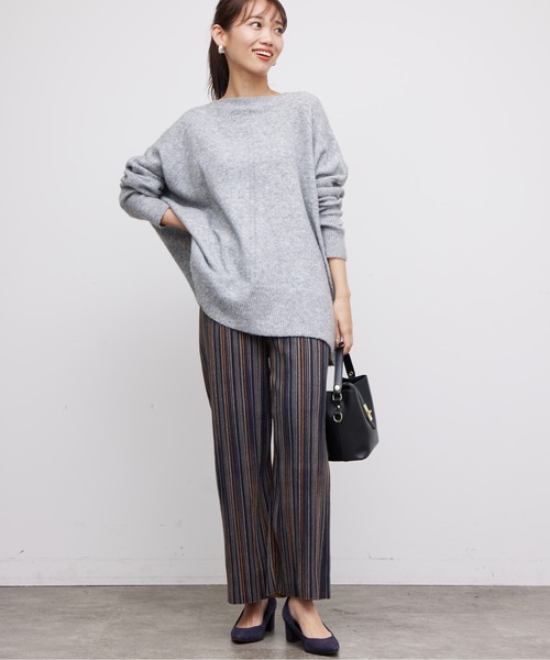 Chez toi(シェトワ)の「起毛ASST柄プリーツパンツ(その他パンツ・レディース・ブラック系その他/ネイビー/オレンジ/ブラック・FREE)」の17枚目の写真