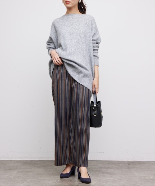 Chez toi(シェトワ)の「起毛ASST柄プリーツパンツ(その他パンツ・レディース・ブラック系その他/ネイビー/オレンジ/ブラック・FREE)」の18枚目の写真