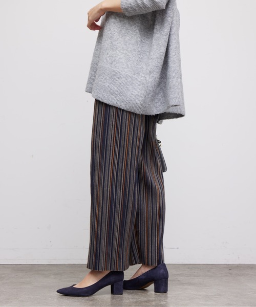 セール】起毛ASST柄プリーツパンツ（その他パンツ）｜Chez toi 