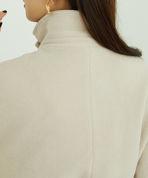 MISCH MASCH（ミッシュマッシュ）の「■2023秋冬新作■ステンカラーコート/MO33C02（ステンカラーコート・レディース・ベージュ/ブラウン/ブラック・L/S/M）」の12枚目の写真