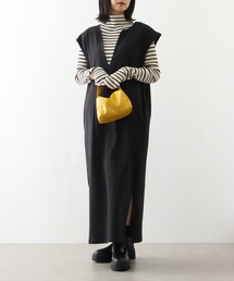 atONE キーネックロングワンピース