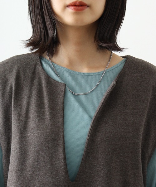 atONE(アットワン)の「atONE キーネックロングワンピース(ワンピース・レディース・キャメル/ブラック/チャコールグレー・4L~5L/M~L/LL~3L)」の20枚目の写真