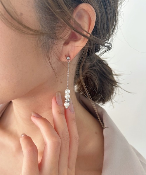 セール】4連ドロップピアス【ステンレス】（ピアス（両耳用