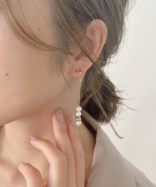 セール】4連ドロップピアス【ステンレス】（ピアス（両耳用
