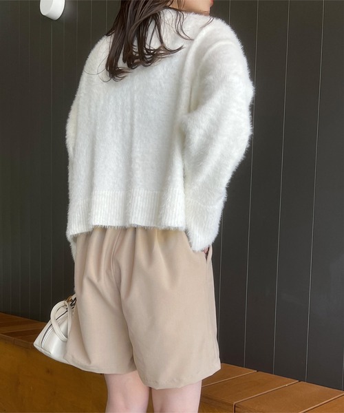 KOBE LETTUCE（コウベレタス）の「タックショートパンツ（その他パンツ・レディース・ベージュ/ブラウン系その他/ブラック/チャコールグレー/ブラック系その他・M）」の15枚目の写真