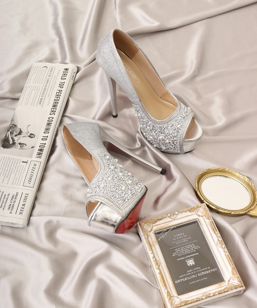 JIMMY CHOO ビジュー付きハイヒール 37 ビジュー付きハイヒール JIMMY CHOO ビジュー付きハイヒール 37