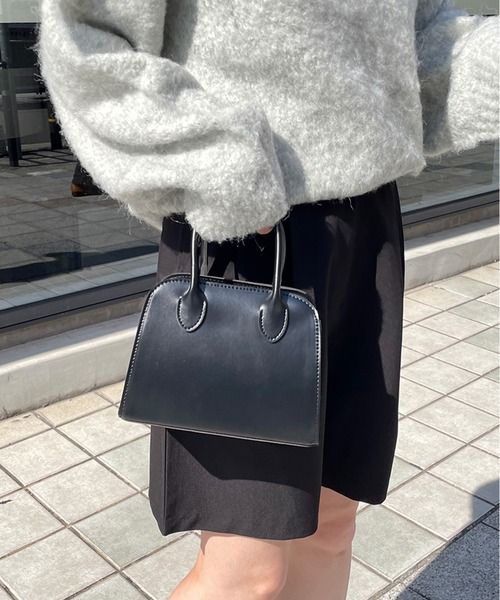 LE MORE（リモア）の「スクエアミニショルダーバッグ（ショルダーバッグ・レディース・ブラック/アイボリー・FREE）」の11枚目の写真