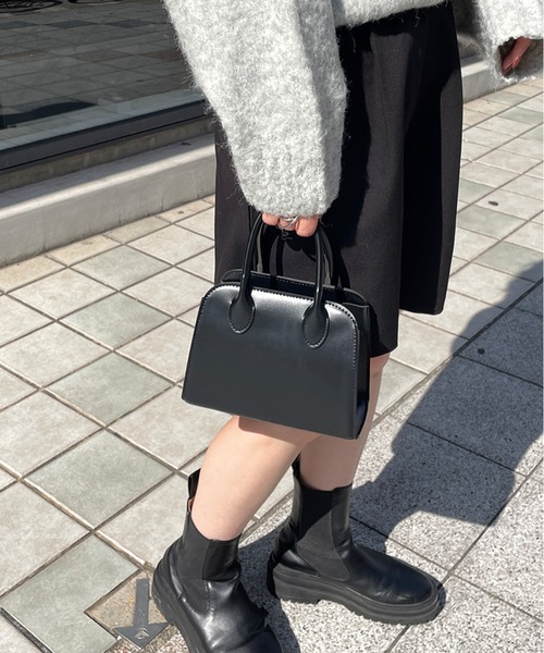 LE MORE（リモア）の「スクエアミニショルダーバッグ（ショルダーバッグ・レディース・ブラック/アイボリー・FREE）」の12枚目の写真