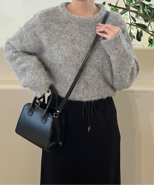 LE MORE（リモア）の「スクエアミニショルダーバッグ（ショルダーバッグ・レディース・ブラック/アイボリー・FREE）」の15枚目の写真