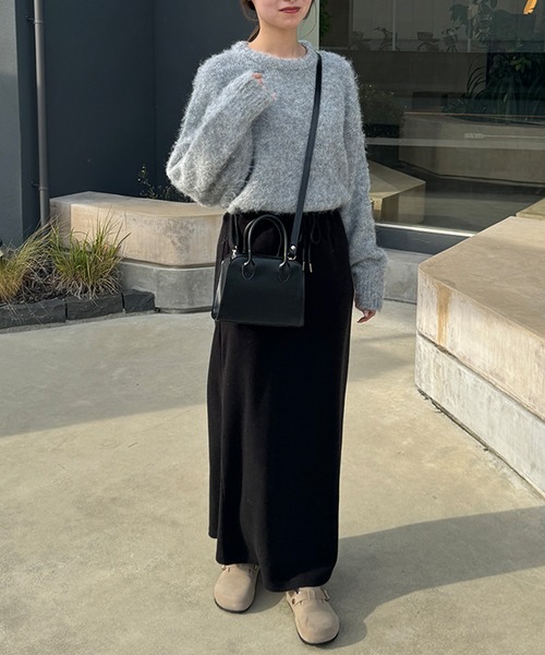 LE MORE（リモア）の「スクエアミニショルダーバッグ（ショルダーバッグ・レディース・ブラック/アイボリー・FREE）」の18枚目の写真