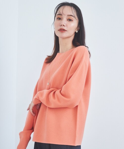 THE SHOP TK (ザ ショップ ティーケー )の「◆【アンチピリング/洗濯機洗い可】美人ガーターニット(ニット/セーター・レディース・ブルー系その他/オフホワイト/イエロー系その他/オレンジ系/ホワイト系5・14/11/13/12)」の12枚目の写真