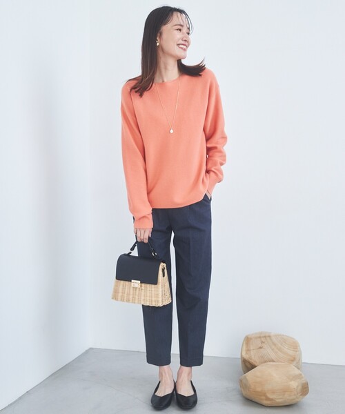 THE SHOP TK (ザ ショップ ティーケー )の「◆【アンチピリング/洗濯機洗い可】美人ガーターニット(ニット/セーター・レディース・ブルー系その他/オフホワイト/イエロー系その他/オレンジ系/ホワイト系5・14/11/13/12)」の14枚目の写真