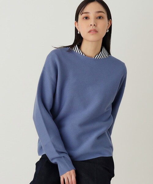 THE SHOP TK (ザ ショップ ティーケー )の「◆【アンチピリング/洗濯機洗い可】美人ガーターニット(ニット/セーター・レディース・ブルー系その他/オフホワイト/イエロー系その他/オレンジ系/ホワイト系5・14/11/13/12)」の18枚目の写真