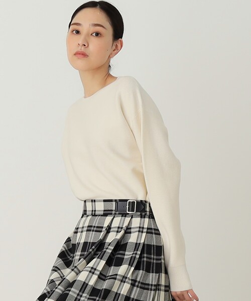 THE SHOP TK (ザ ショップ ティーケー )の「◆【アンチピリング/洗濯機洗い可】美人ガーターニット(ニット/セーター・レディース・ブルー系その他/オフホワイト/イエロー系その他/オレンジ系/ホワイト系5・14/11/13/12)」の20枚目の写真