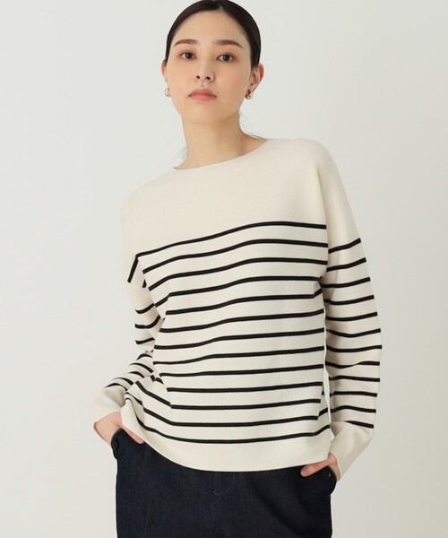 THE SHOP TK (ザ ショップ ティーケー )の「◆【アンチピリング/洗濯機洗い可】美人ガーターニット(ニット/セーター・レディース・ブルー系その他/オフホワイト/イエロー系その他/オレンジ系/ホワイト系5・14/11/13/12)」の22枚目の写真