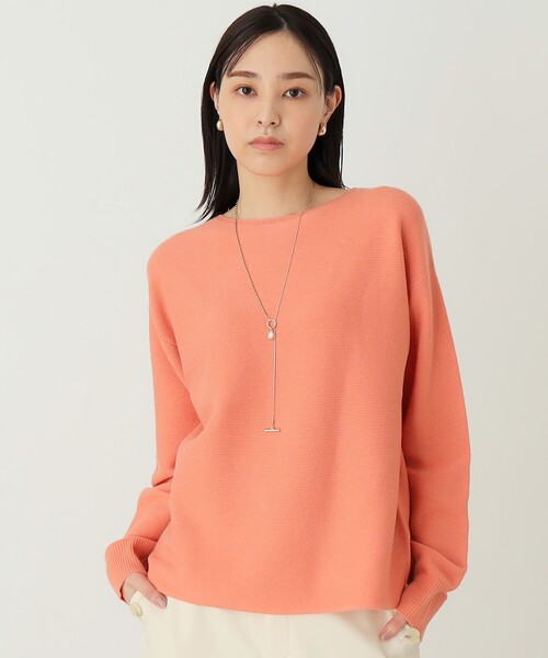 THE SHOP TK (ザ ショップ ティーケー )の「◆【アンチピリング/洗濯機洗い可】美人ガーターニット(ニット/セーター・レディース・ブルー系その他/オフホワイト/イエロー系その他/オレンジ系/ホワイト系5・14/11/13/12)」の6枚目の写真