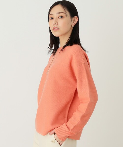 THE SHOP TK (ザ ショップ ティーケー )の「◆【アンチピリング/洗濯機洗い可】美人ガーターニット(ニット/セーター・レディース・ブルー系その他/オフホワイト/イエロー系その他/オレンジ系/ホワイト系5・14/11/13/12)」の7枚目の写真