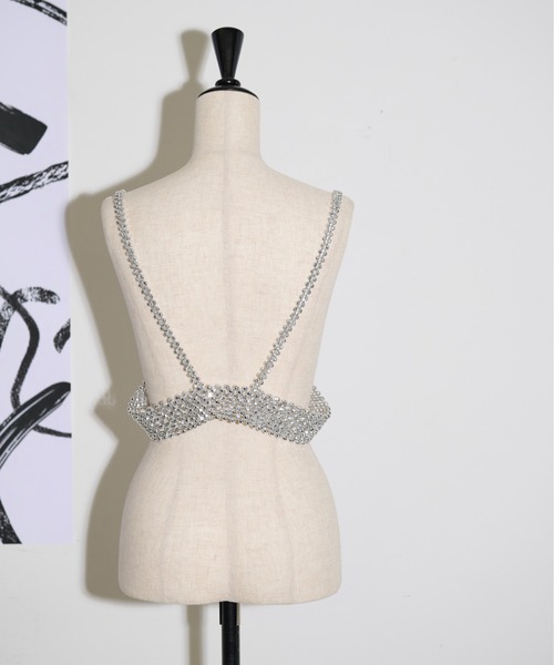 THE YOn（ザヨン）の「ビーズデザインハーネスベルト（ベルト・レディース・アイボリー/シルバー・FREE）」の18枚目の写真