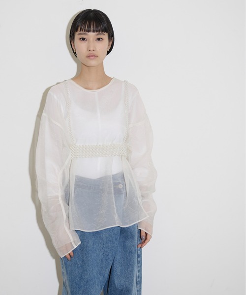 THE YOn（ザヨン）の「ビーズデザインハーネスベルト（ベルト・レディース・アイボリー/シルバー・FREE）」の15枚目の写真