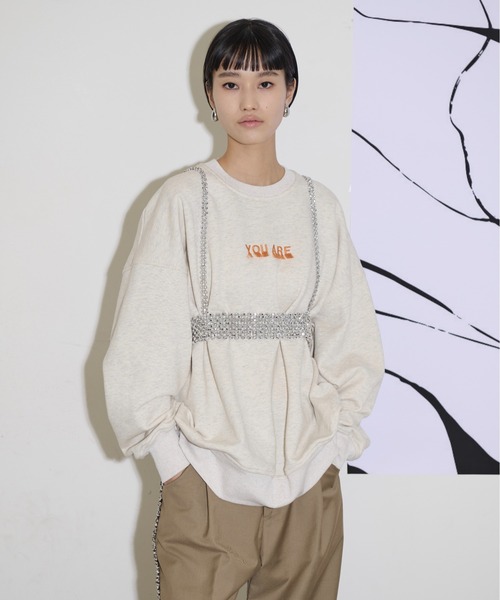 THE YOn（ザヨン）の「ビーズデザインハーネスベルト（ベルト・レディース・アイボリー/シルバー・FREE）」の9枚目の写真