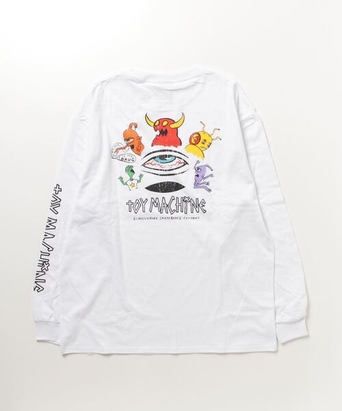 TOY MACHINE(トイ マシーン)の「【ムラサキスポーツ限定】TOY MACHINE/トイマシーン ロゴロンT 長袖 バックプリント ビックシルエット オーバーサイズ MTMPLT9(Tシャツ/カットソー・レディース・ホワイト/ブラック・M/L)」の21枚目の写真
