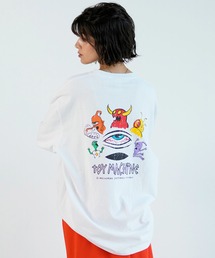 【ムラサキスポーツ限定】TOY MACHINE/トイマシーン ロゴロンT 長袖 バックプリント ビックシルエット オーバーサイズ MTMPLT9