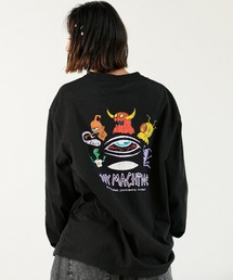 【ムラサキスポーツ限定】TOY MACHINE/トイマシーン ロゴロンT 長袖 バックプリント ビックシルエット オーバーサイズ MTMPLT9