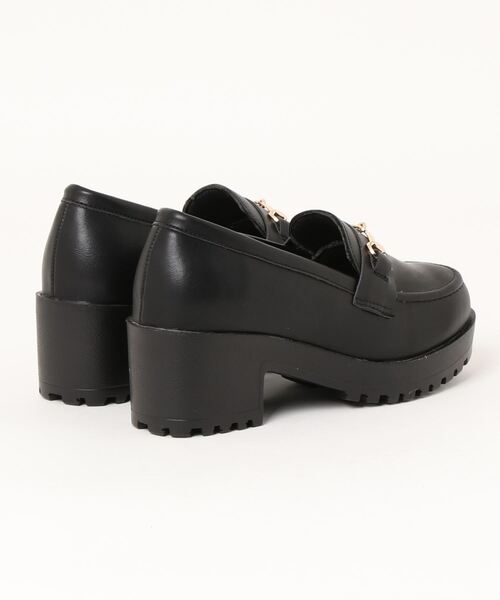 PINKHUNT(ピンクハント)の「PINKHUNT ピンクハント ビット付き ローファー 8795(スニーカー・キッズ・ブラック・L size/S size/M size)」の2枚目の写真