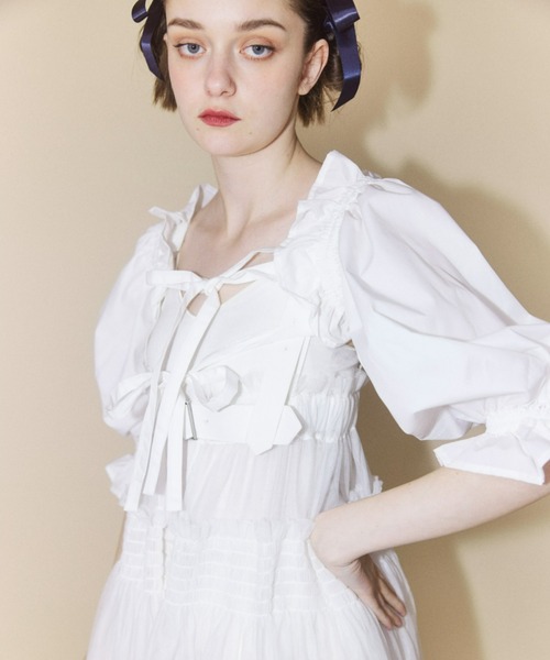 Candy Stripper（キャンディストリッパー）の「BE LOVED RIBBON ボレロ（カーディガン/ボレロ・レディース・ピンク/ブラック/ライトブルー/オフホワイト・2）」の22枚目の写真