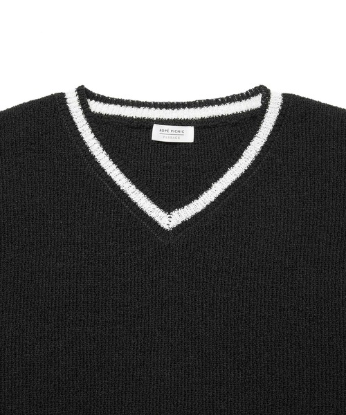 ROPE' PICNIC（ロペピクニック）の「ブークレーライン入りサイドリボンレイヤードベスト（ベスト・レディース・キナリ/ブラック/ベージュ系その他・FREE）」の8枚目の写真