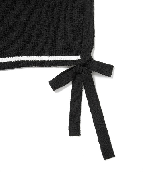 ROPE' PICNIC（ロペピクニック）の「ブークレーライン入りサイドリボンレイヤードベスト（ベスト・レディース・キナリ/ブラック/ベージュ系その他・FREE）」の10枚目の写真