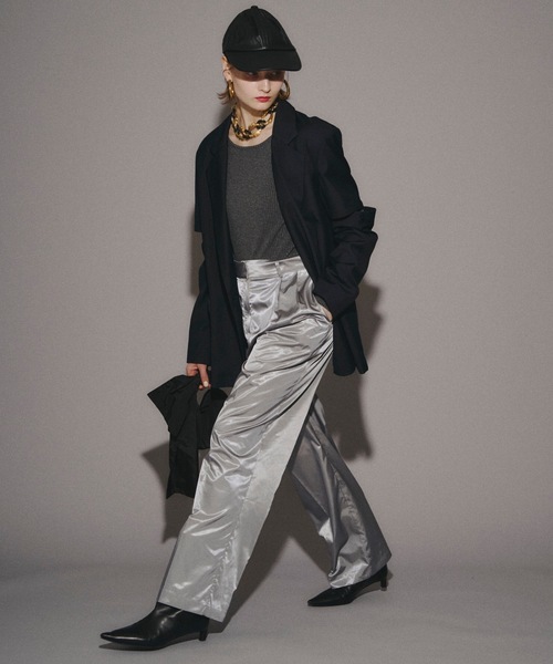 yae（ヤエ）の「Shiny pants/シャイニーパンツ（その他パンツ・レディース・シルバー/ネイビー/ゴールド・36/38）」の15枚目の写真