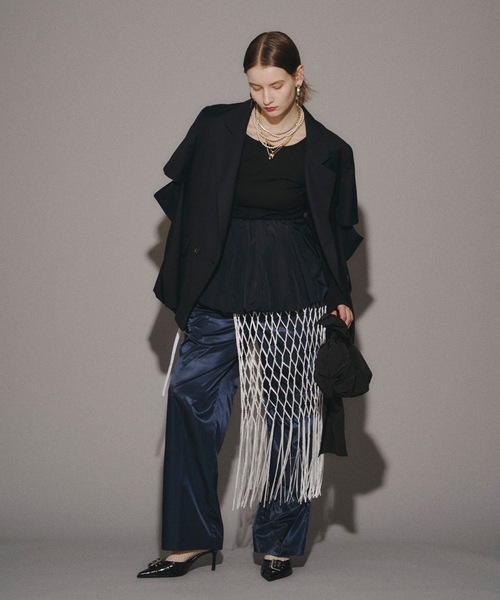 yae（ヤエ）の「Shiny pants/シャイニーパンツ（その他パンツ・レディース・シルバー/ネイビー/ゴールド・36/38）」の14枚目の写真